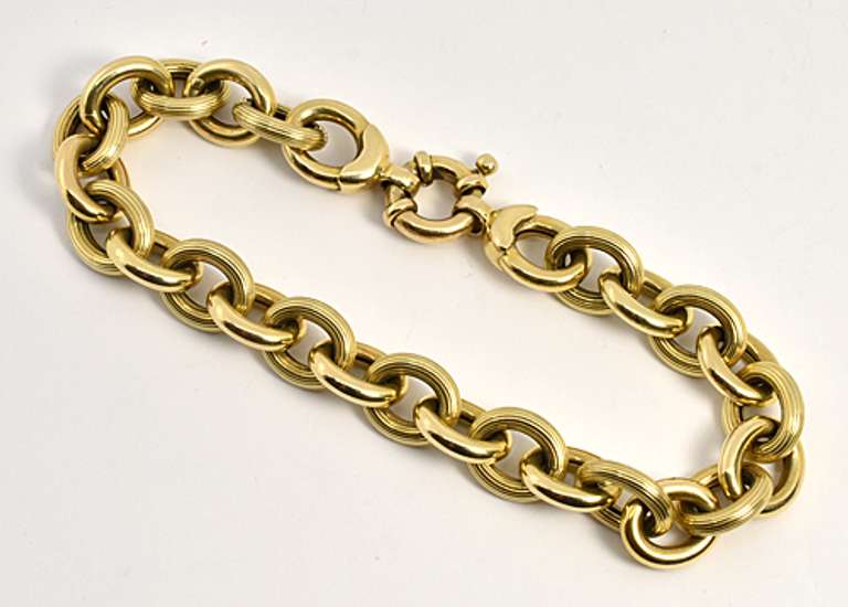 Practical 14k Link Bracelet