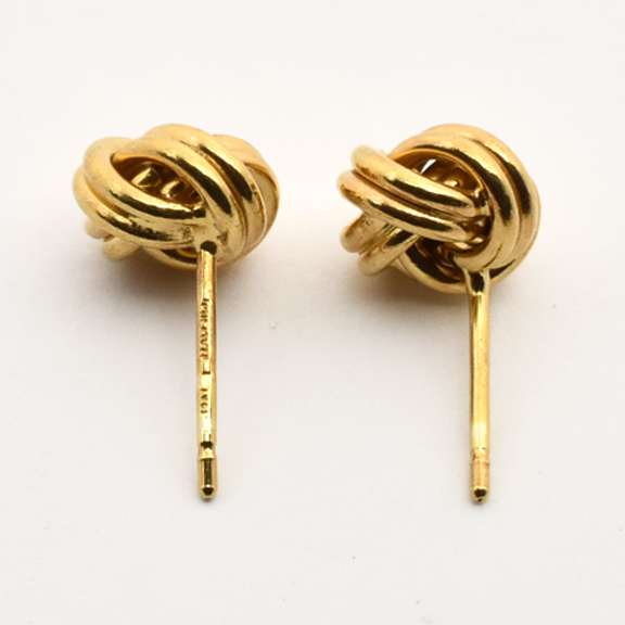 Popular Gold Knot Stud Earrings