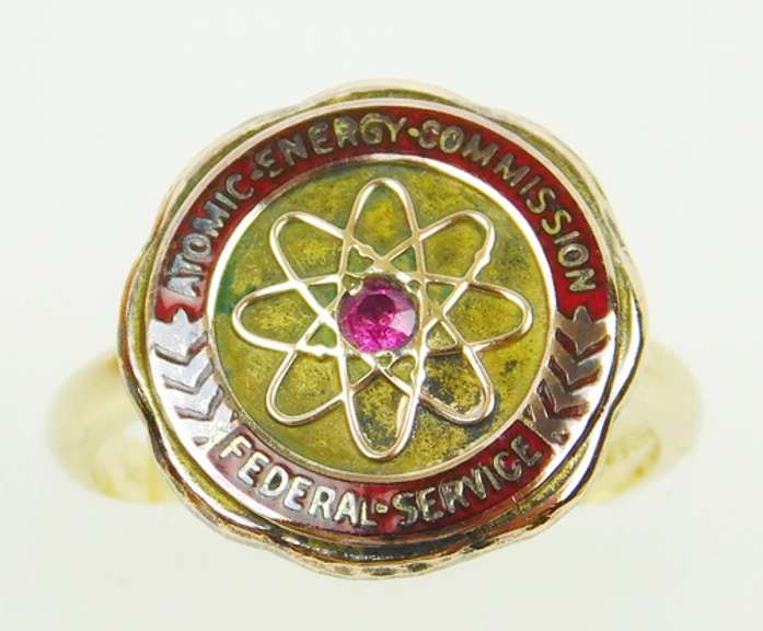Early 14K Keepsake Ring, Atomic Energy Commission