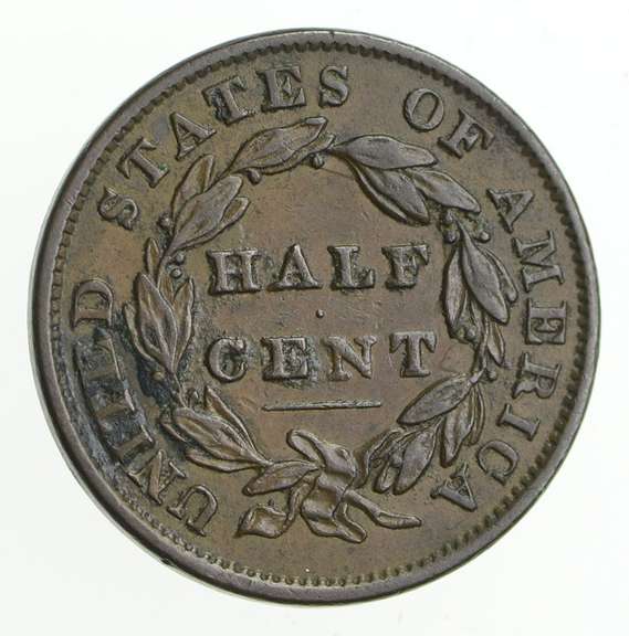 1834 Classic Head Half Cent