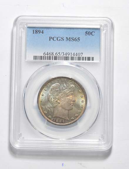 MS65 1894 Barber Half Dollar - Graded PCGS