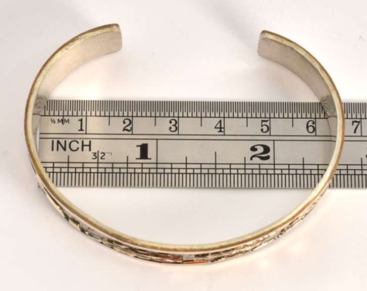 Joyful Two-Tone Cuff Bracelet in Sterling Silver