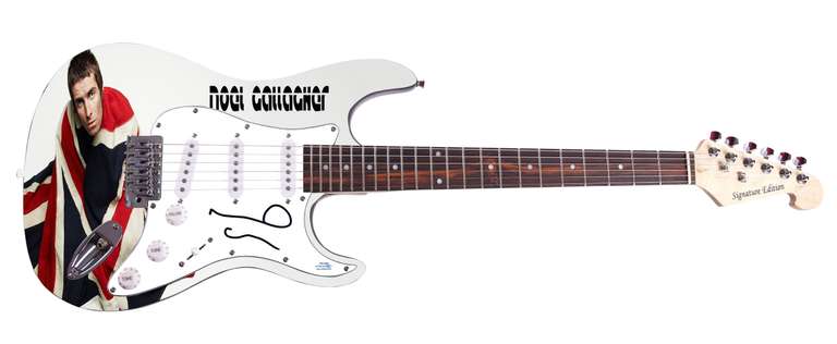 Noel Gallagher "Oasis" Hand Signed Guitar