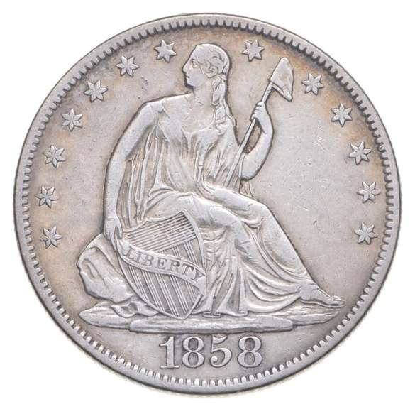 1858-O Seated Liberty Half Dollar