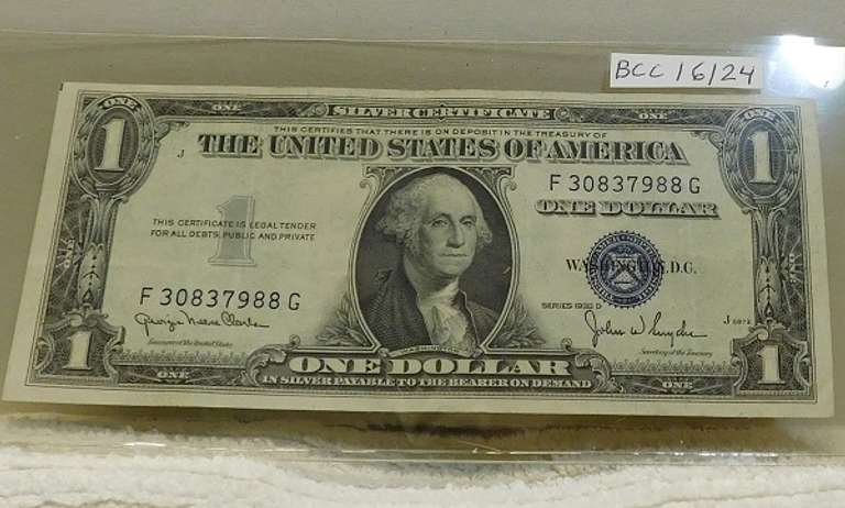 1935-D $1.00 Silver Cert,  GEM Unc