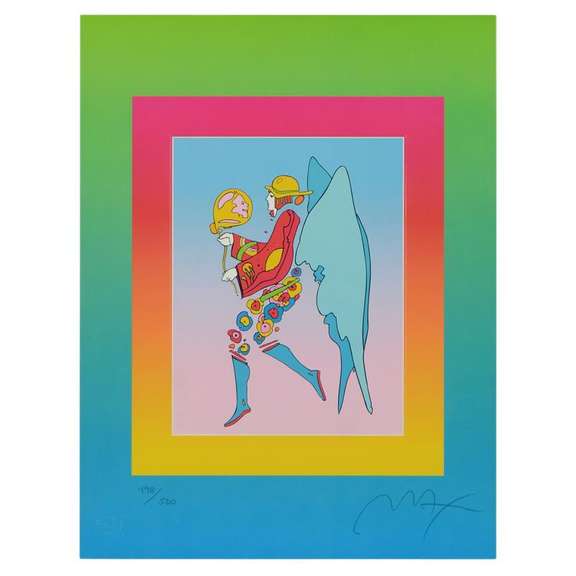 Tip Toe Floating on Blends by Peter Max