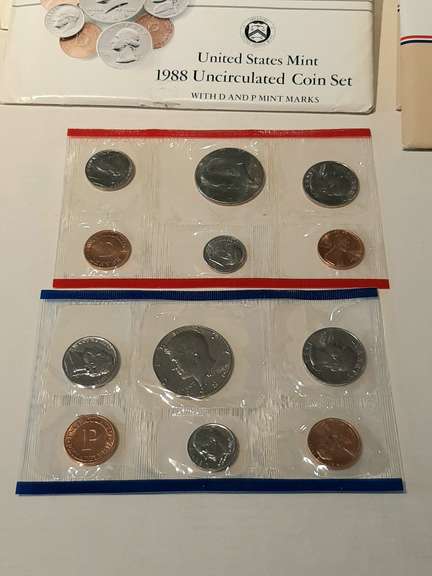 3 Each 1984-1991 US Mint Sets