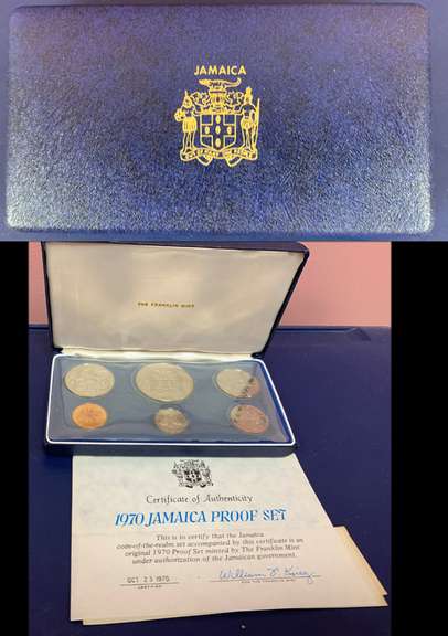 1970 Franklin Mint Jamaica proof set