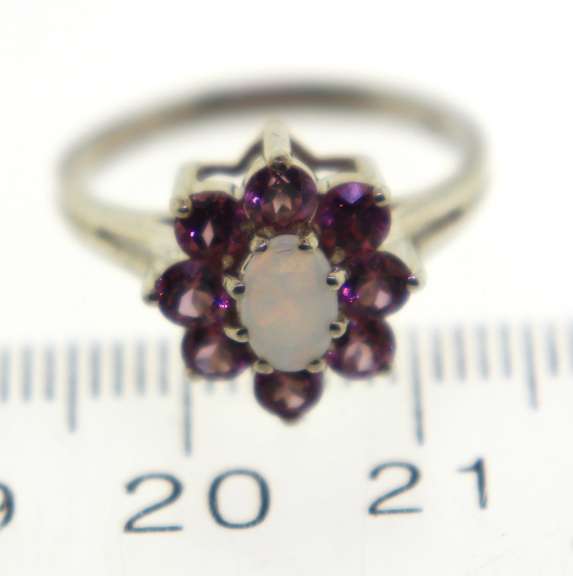 Sterling Silver Opal Ring