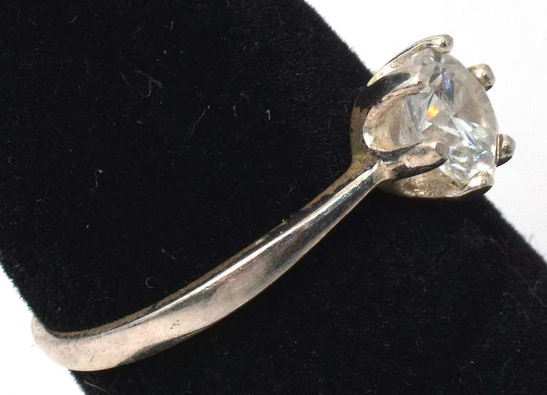 Sterling Silver CZ Cocktail Ring