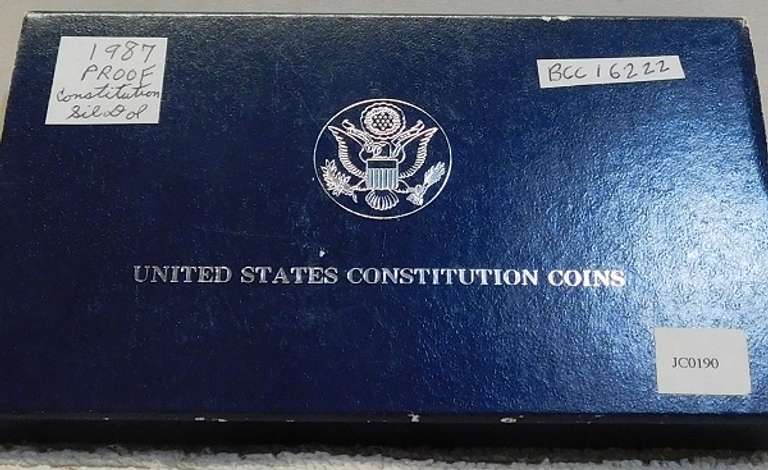 1987 PROOF Constitution Silver Dol