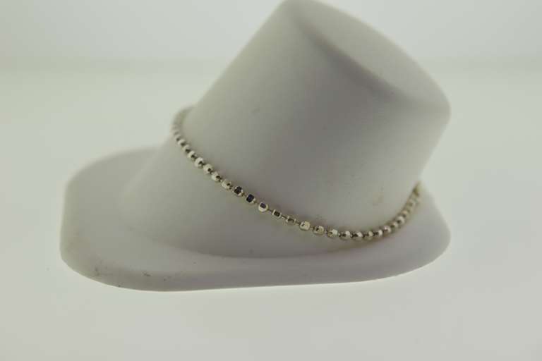 Italian Milor Sterling Silver Ball Chain Bracelet