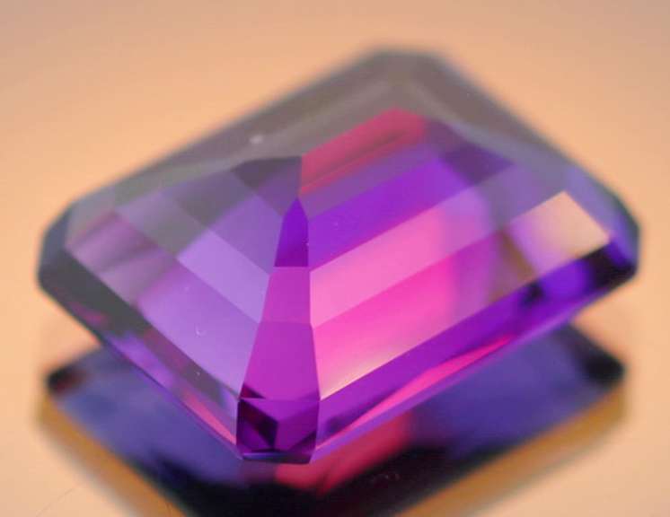 Super rich 29.07ct top violet hue created Amethyst