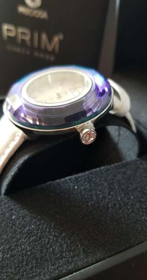 EUROPEAN WATCH WITH BERMUDA BLUE CRYSTAL RING