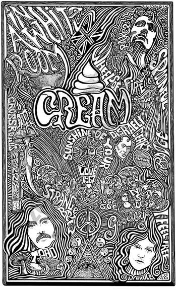 Ben G. Hand Signed, Cream Band Eric Clapton