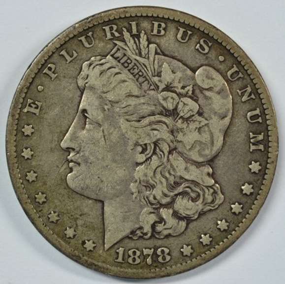 Handsome 1878-CC Morgan Silver Dollar. Nice