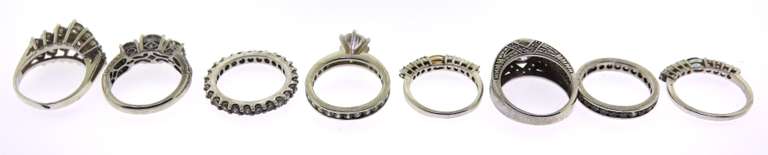Lot of 11 Sterling Silver Rings