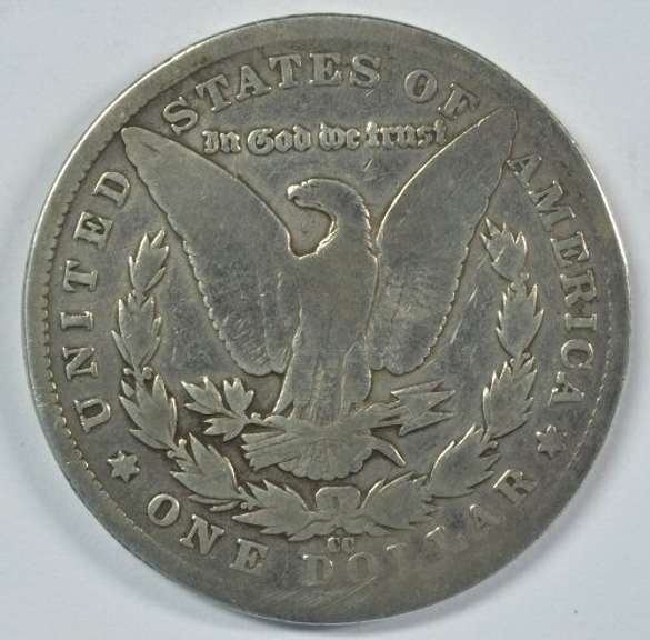 Key date 1883-CC Morgan Silver Dollar in circ