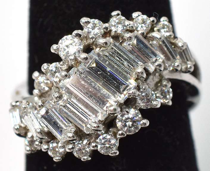Sterling Silver CZ Cocktail Ring