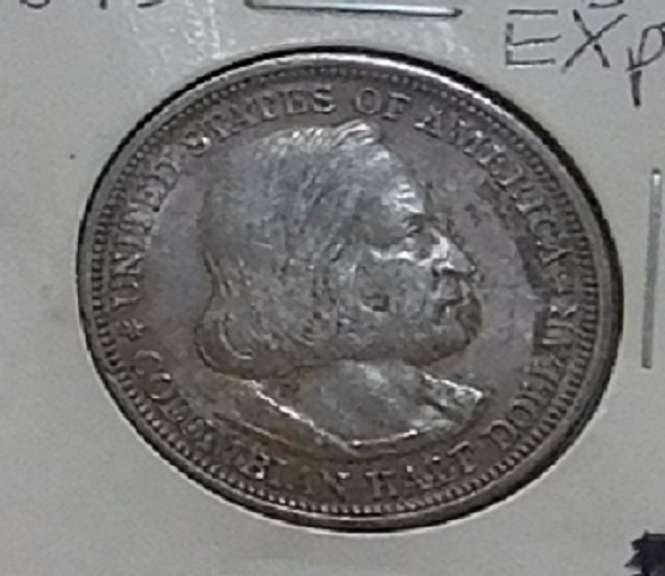 1893 Columbian Expo 50 cent Silver Commem, circ