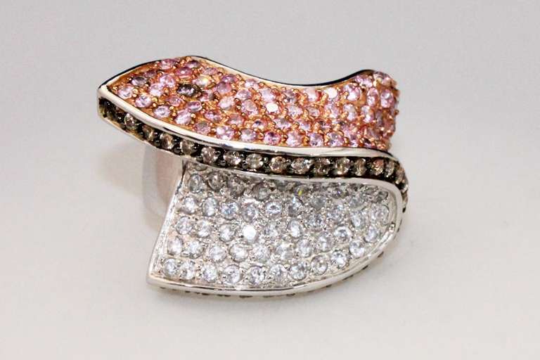 Glitzy Sterling Silver Ring