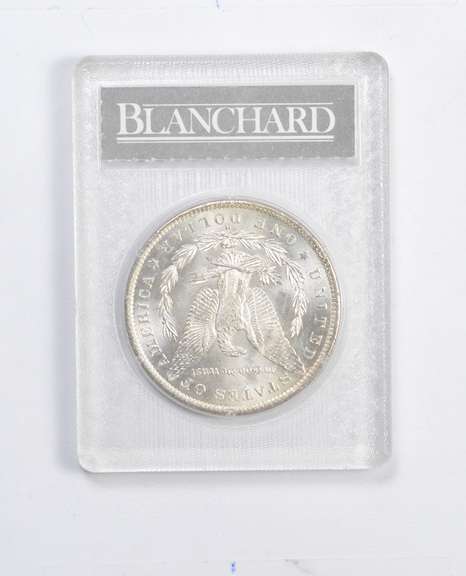 MS60+ 1884-O Morgan Silver Dollar - Graded Blanchard