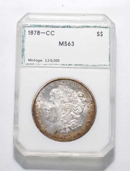 MS63 1878-CC Morgan Silver Dollar - Graded PCI