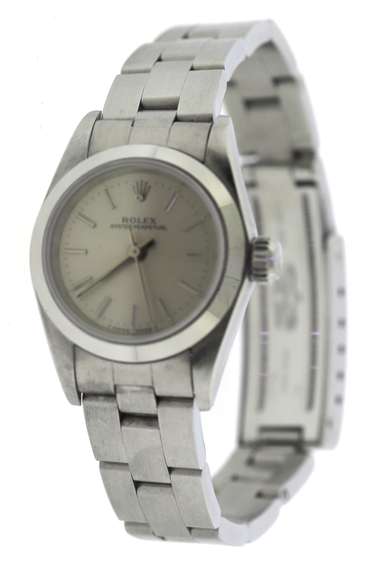 Rolex Oyster Perpetual Silver index Dial watch