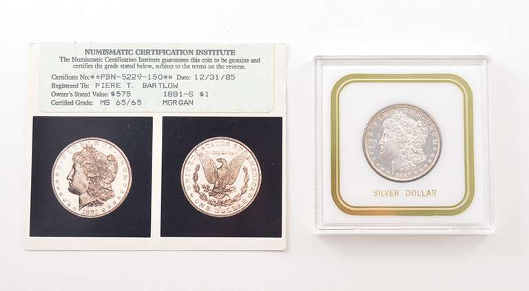 MS65/65 1881-S Morgan Silver Dollar - Graded NCI