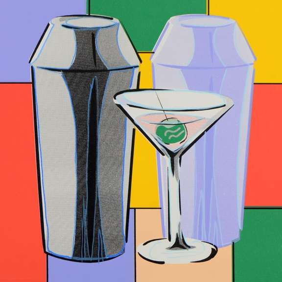 Martini by Steve Kaufman (1960-2010)