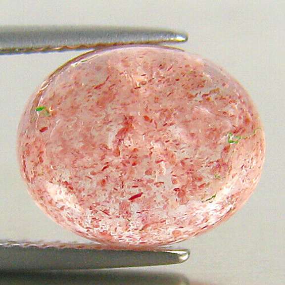 Collectors 7.84ct Strawberry Quartz cabochon