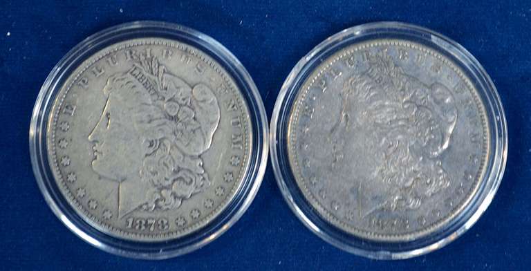 Lot Of 2 Circulated Morgan Dollars