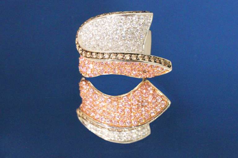 Glitzy Sterling Silver Ring