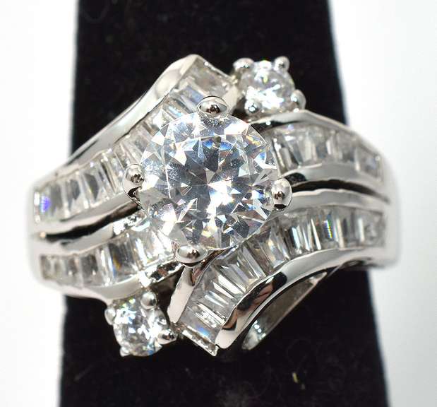 Sterling Silver CZ Bridal Type Ring
