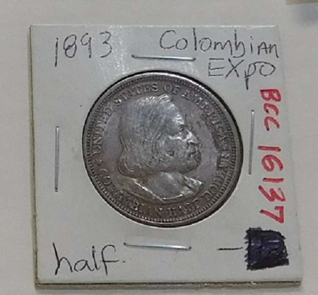 1893 Columbian Expo 50 cent Silver Commem, circ