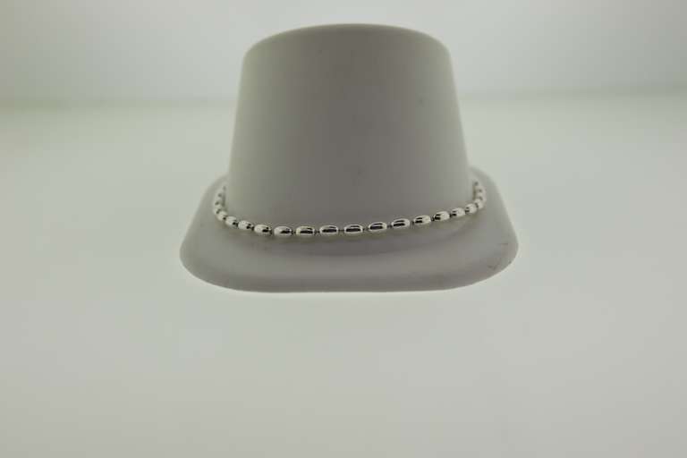 Italian Milor Sterling Silver Silver Beads Bracelet