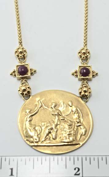 Contemporary 18K Necklace with Ancient Inspiration