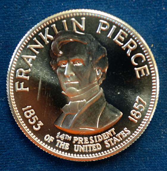 Sterling Silver Franklin Pierce Medal