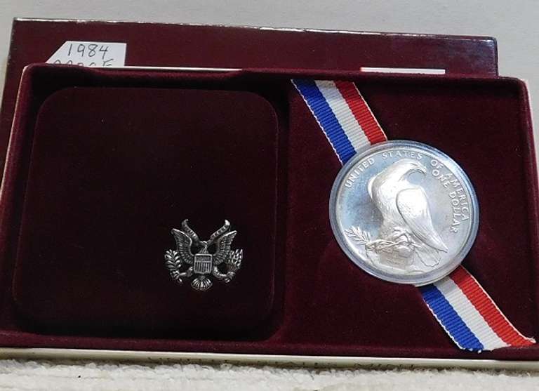 1984 PROOF Olympic Silver Dollar