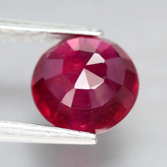 Stunning deep red 2.09ct Ruby solitaire