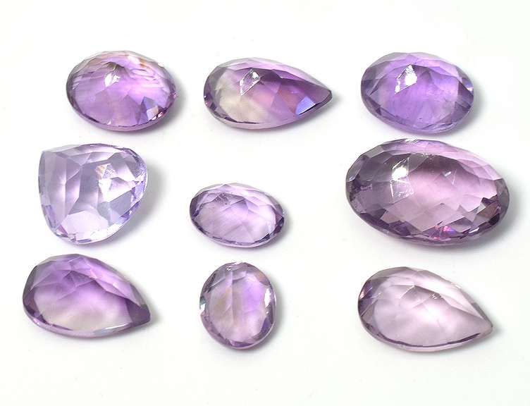 Gorgeous Collection of 29.0CTW of 9 Loose Amethysts