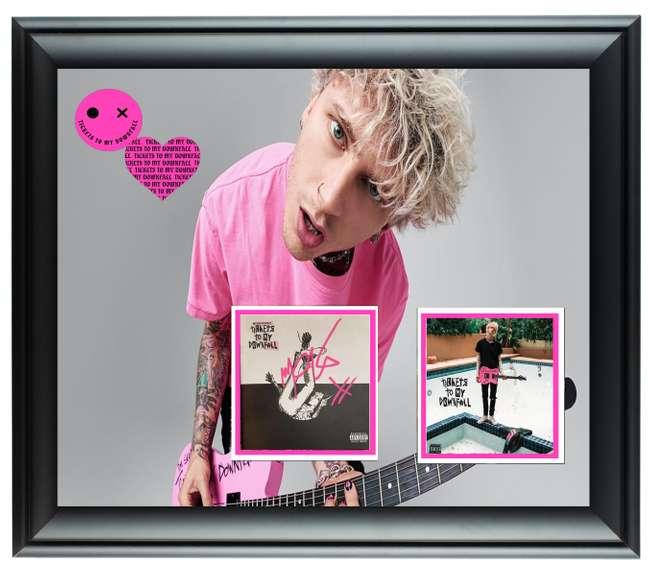 Machine Gun Kelly MGK Autographed Custom Framed CD Display ACOA