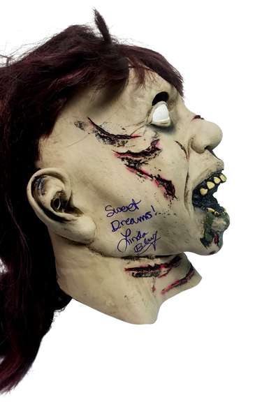 Linda Blair Autographed Exorcist Mask ACOA Witness