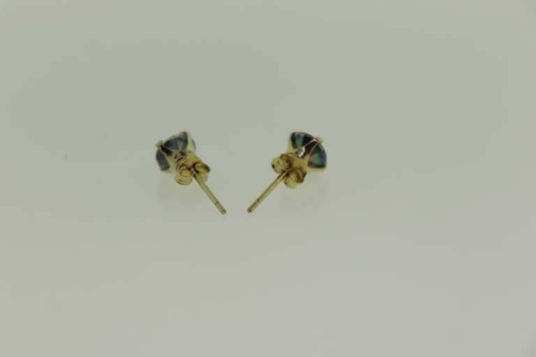 Sterling Silver London Blue Topaz Stud Earrings