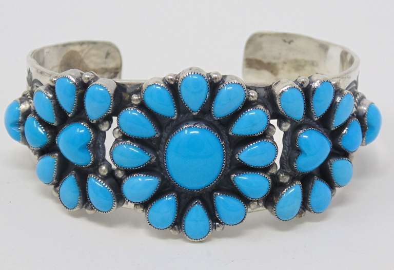 Sterling Silver Turquise Cuff Bracelet