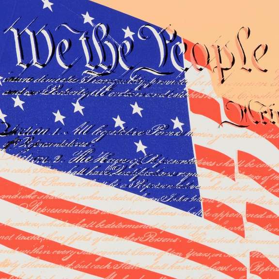 We the People by Steve Kaufman (1960-2010)