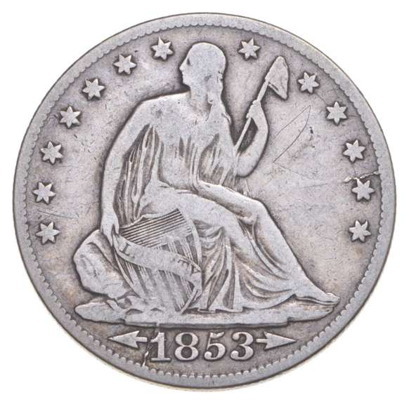 1853-O Seated Liberty Half Dollar