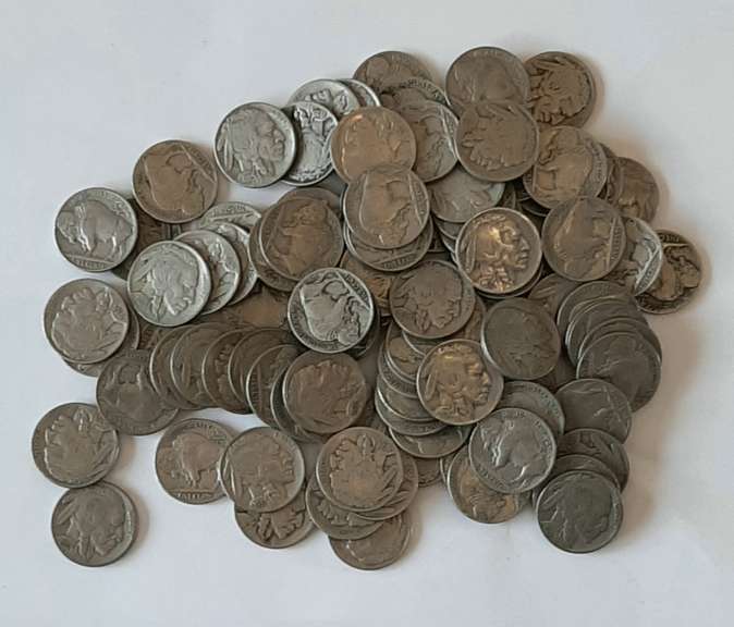 100 Full Date Buffalo Nickels