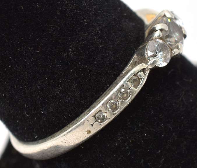 Sterling Silver CZ Cocktail Ring