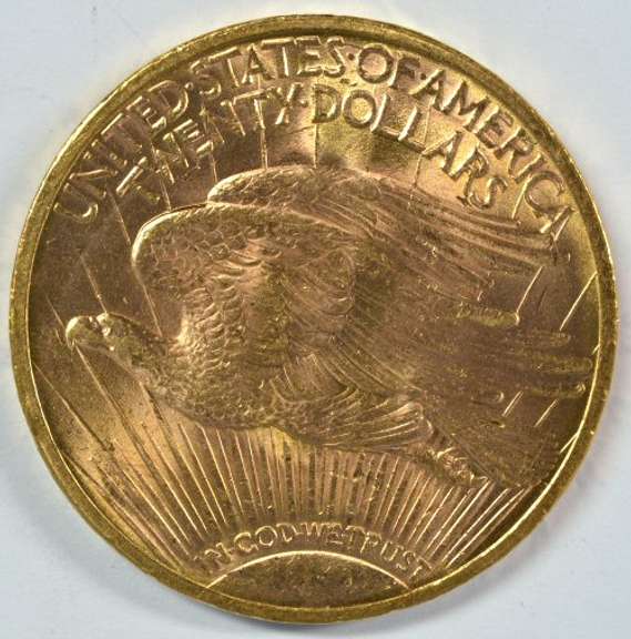 Fresh BU 1923 St. Gaudens $20 Gold Piece. Lustrous
